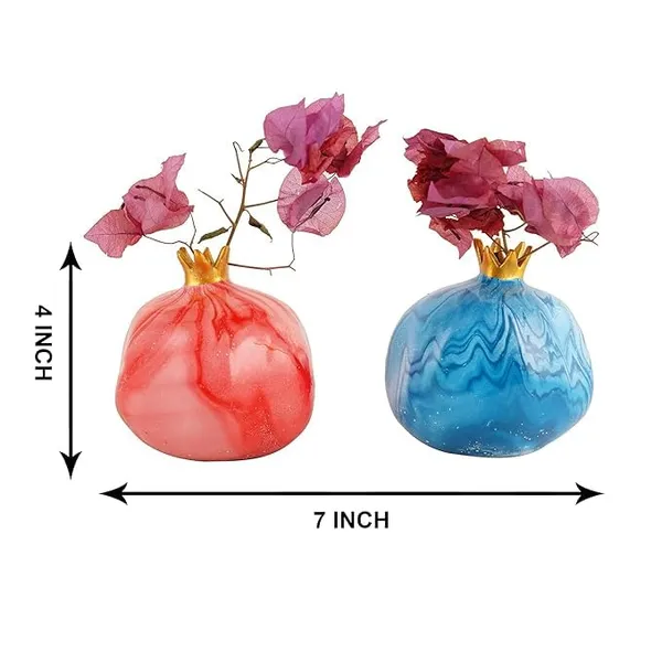 Pomegranate_Decorative_Flower_Vase_Set_of_2_|_For_Asthetic_Home_Decor