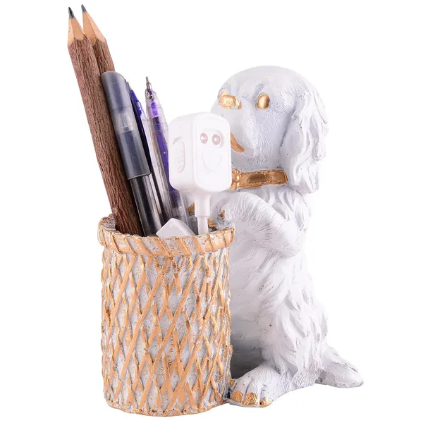 Angry_Face_Dog_Shaped_Pen_Stand_of_Sitting_Position_|_For_Gift_Office