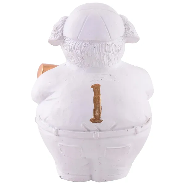 Dog_Figurine_Showpiece_with_Baseball_Bat_of_White_Color_|_For_Home_Decoration