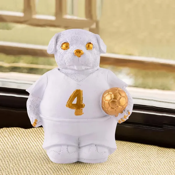 Dog_Figurine_with_Football_Showpiece_of_White_Color_|_For_Gift_Office