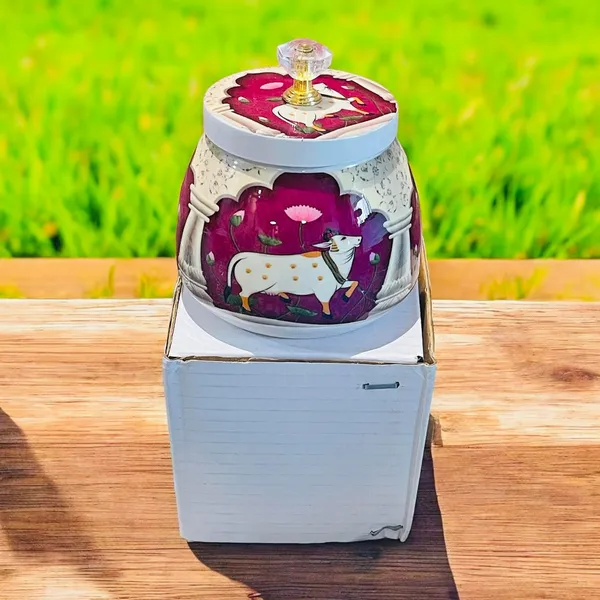 Pichwai_Metal_Jars_of_Multicolor_|_For_Gifting_Purpose