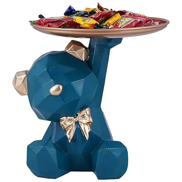 Cool_Dog_Showpiece_of_Sitting_Position_of_Green_Color_|_For_Home_Decor_Showpiece