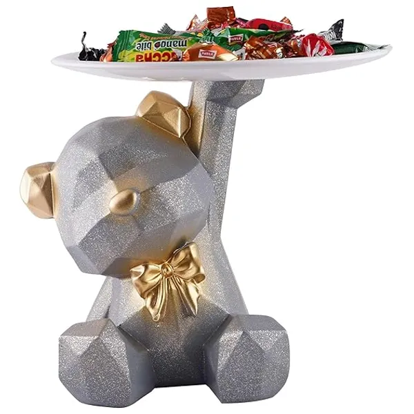 Modern_Styled_Cool_Bear_Statue_of_Silver_Color_|_Premium_for_Home_Decor