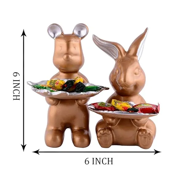 Bunny_Rabbits_Statue_of_Golden_Color_of_Set_of_2_|_Unique_Decorative_Gift_Item