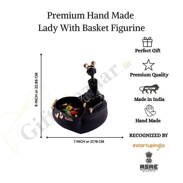 Handicrafted_Design_Lady_with_Basket_Showpiece_of_Black_Color_|_Antique_Decorative_Item