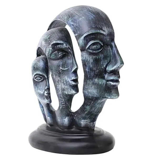 Handcrafted_Lady_3_Face_Showpiece_of_Abstract_Art_|_Elegant_Decorative_Gift_Box