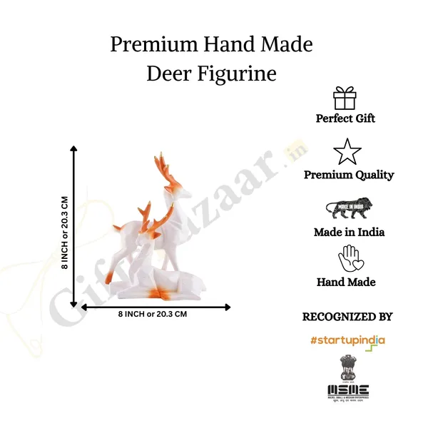 Deer_Showpiece_of_White_Color_of_Set_of_2_|__Decorative_Item_for_Home_Decor