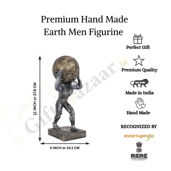 Earth_Men_Showpiece_of_Golden_and_Grey_Color_|_For_Home_Decor_Showpiece