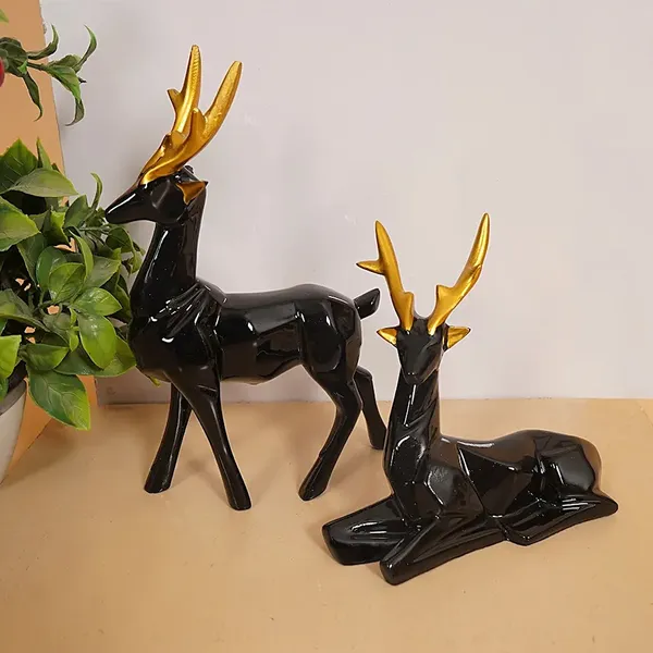 Elegant_Deer_Couple_of_Golden_and_Brown_Color_of_Set_of_2_|_For_Home_Decor