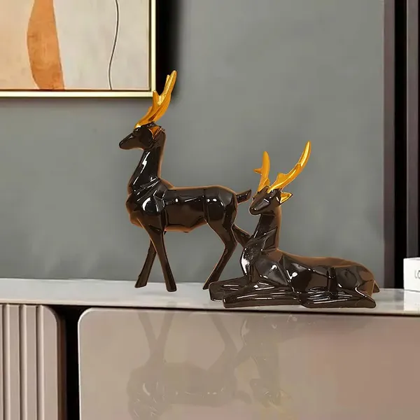 Elegant_Deer_Couple_of_Golden_and_Brown_Color_of_Set_of_2_|_For_Home_Decor