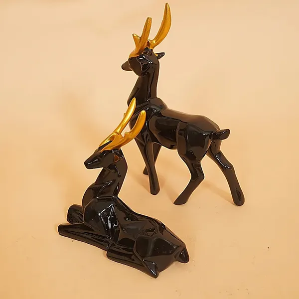 Elegant_Deer_Couple_of_Golden_and_Brown_Color_of_Set_of_2_|_For_Home_Decor