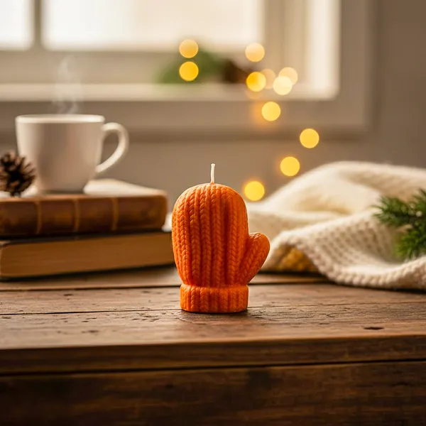 X-Mass_Mitten_Soya_Wax_Candle_of_Set_of_2_|_Minimalist_Look_for_Home,_Office_&_Gifting