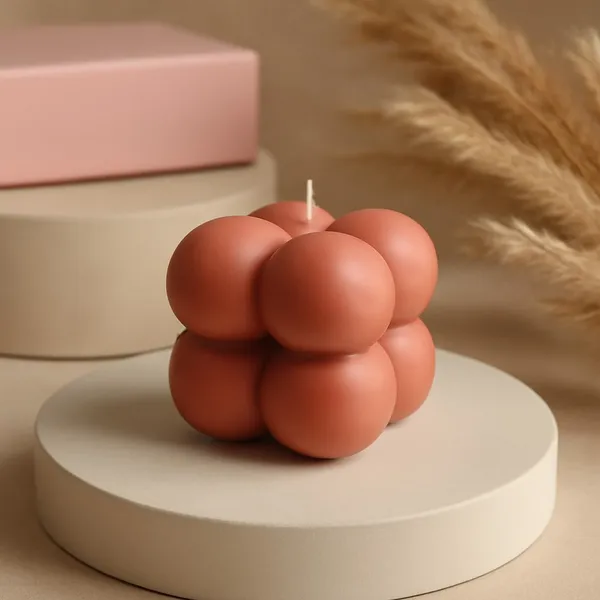 Bubble_Candle_of_Set_of_4_with_Premium_Design_|_Royal_Decor_for_Home