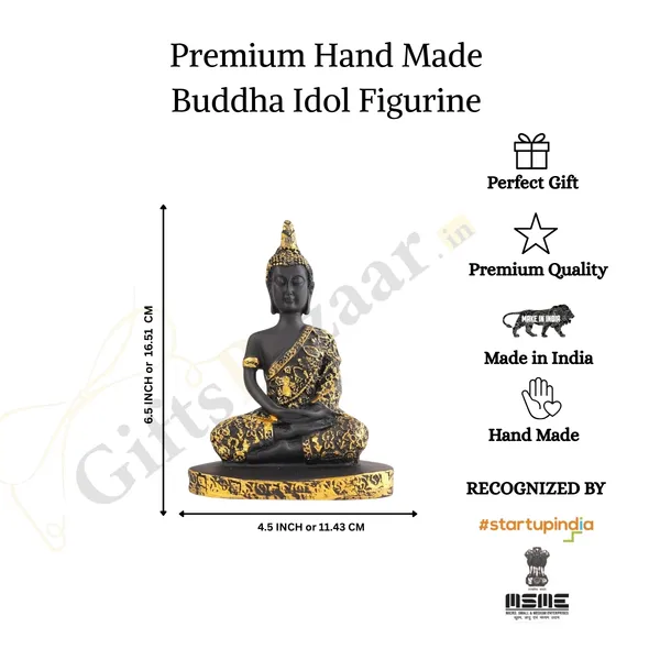 Spiritual_Buddha_Showpiece_of_Black_and_Golden_Color_|_Elegant_Decorative_Gift_Item