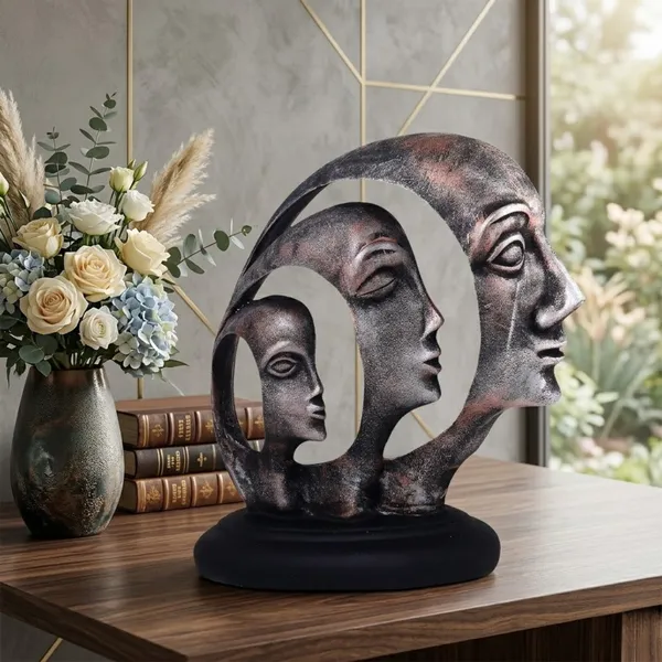 Abstract_Lady_Ring_Face_Showpiece_of_Copper_Design_|_Premium_Look_for_Home_Decor