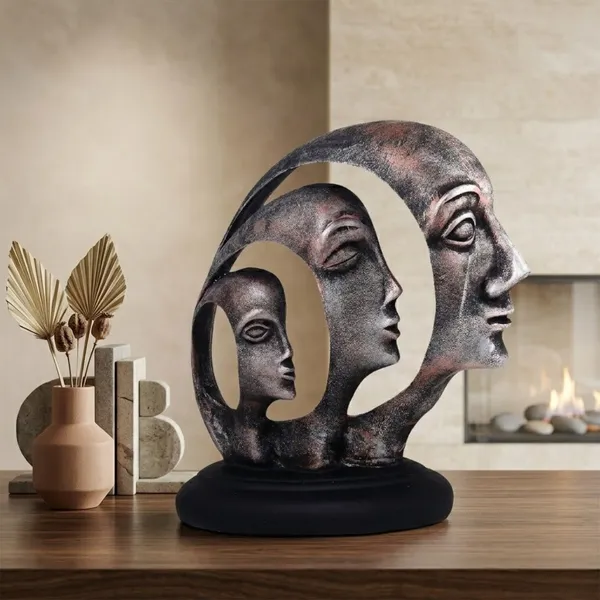 Abstract_Lady_Ring_Face_Showpiece_of_Copper_Design_|_Premium_Look_for_Home_Decor