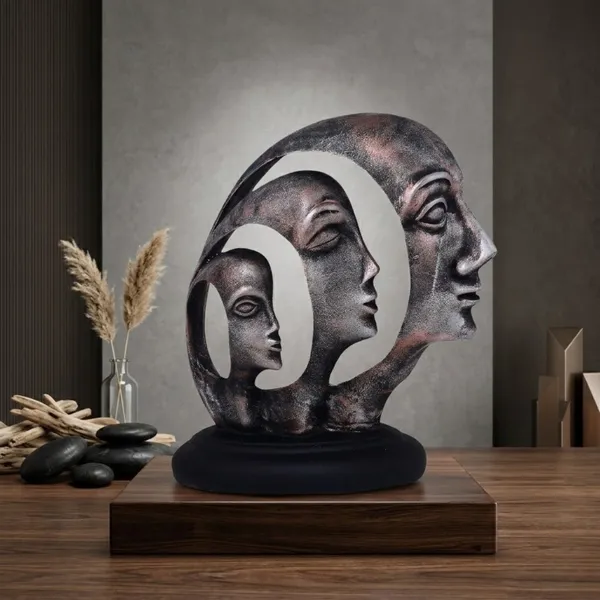 Abstract_Lady_Ring_Face_Showpiece_of_Copper_Design_|_Premium_Look_for_Home_Decor