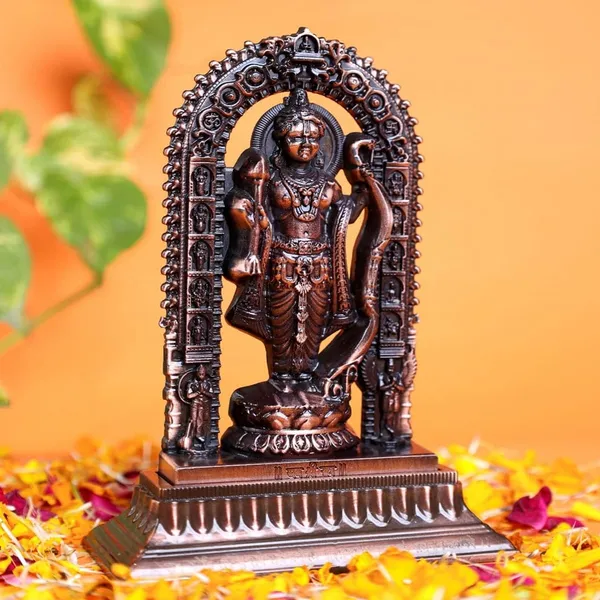 5.5_Inch_Shree_Ram_Lalla_Ayodhya_Murti_in_Premium_Metal_Zinc_|_Metal_Showpiece_Hindu_Religious_Idols_|_Copper_Color_|_Home_Decor_Living_Room/Car_Dashboard_Idols/Office_Desk