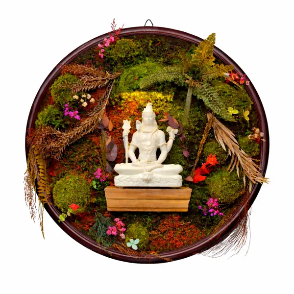 12_Inches_Moss_Mahadev_Wooden_Paradise_Showpiece_|_Green_Gifting_for_Special_Moments