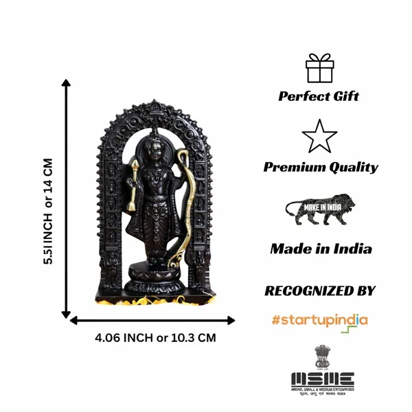 5.5_Inch_Shree_Ram_Lalla_Ayodhya_Murti_in_Premium_Metal_Zinc_|_Metal_Showpiece_Hindu_Religious_Idols_|_Black_&_Gold_Color_|_Home_Decor_Living_Room/Car_Dashboard_Idols/Office_Desk
