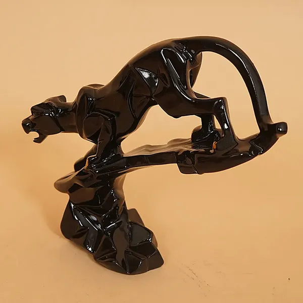 Wild_Elegence_Panther_with_Attack_Pose_Design_|_Heritage_Look_for_Home_Decor