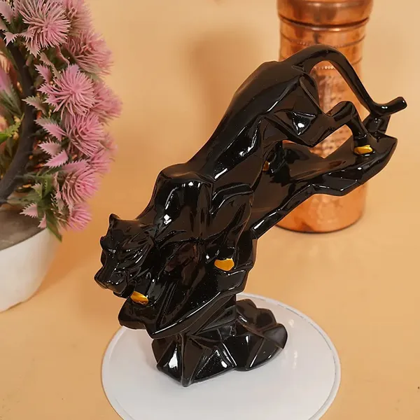 Wild_Elegence_Panther_with_Attack_Pose_Design_|_Heritage_Look_for_Home_Decor
