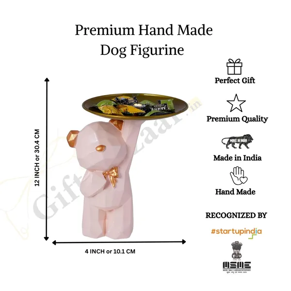 Cool_Dog_Statue_with_Plate_of_Multicolor_|_For_Home_Decoration
