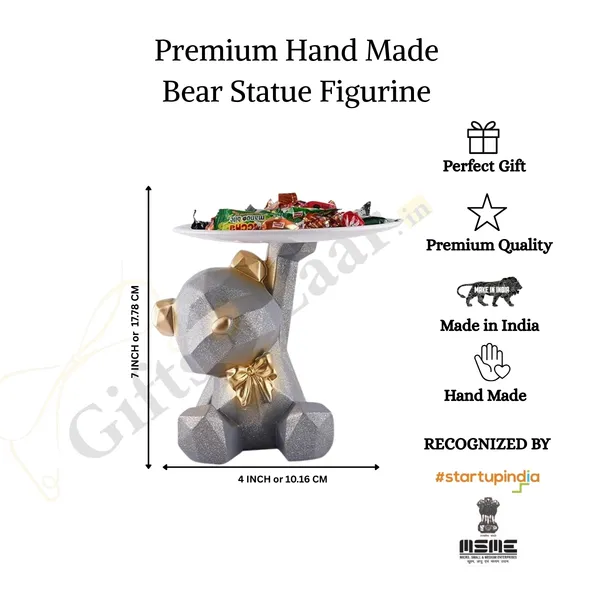 Modern_Styled_Cool_Bear_Statue_of_Silver_Color_|_Premium_for_Home_Decor