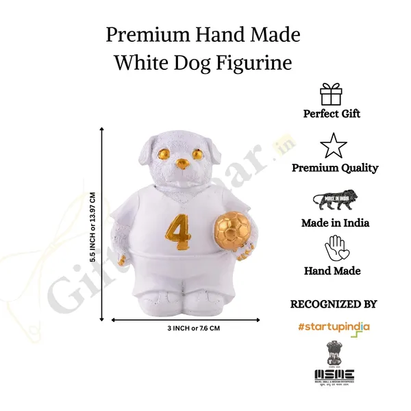 Dog_Figurine_with_Football_Showpiece_of_White_Color_|_For_Gift_Office
