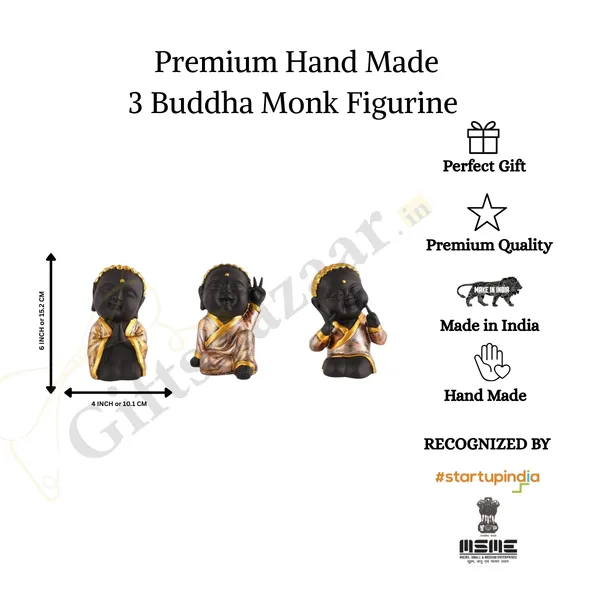 Buddha_Monk_Statue_of_Black_Color_of_Set_of_3_|_For_Home_Decor_Showpiece