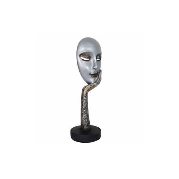 Lady_Face_Poly_Showpiece_of_Silver_Color_|_Artistry_Gift_Item