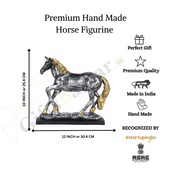 Horse_Showpiece_of_Standing_Position_with_Classic_Look_|_Artistry_Gift_Item
