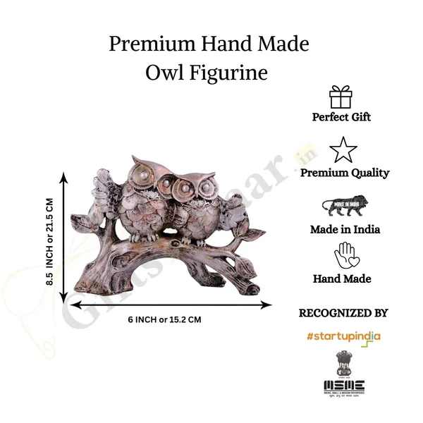 Owl_Family_Sitting_on_Tree_Decorative_Bird_Showpiece_of_Golden_Color_|_Royal_Decor_for_Home