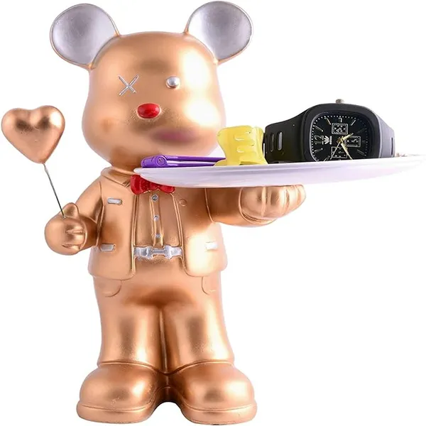 Cool_Teddy_Bear_Showpiece_with_Tray_of_Brown_Color_|_For_Home_Decorative