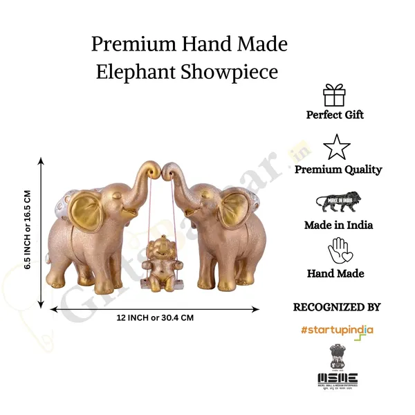 Elephant_Showpiece_of_Golden_Color_|_Home_Decor_for_Asthetic_Apeal