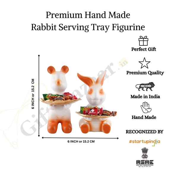 Rabbit_Serving_Tray_of_White_and_Orange_Color_of_Set_of_2_|_Elegant_Touch_on_Home_Decor