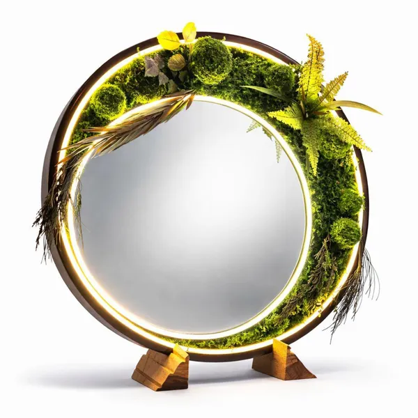 18_Inches_Moss_Mirror_Wooden_Rainforest_Showpiece_with_Warm_White_Light_and_Wooden_Stand_|_Green_Gifting_for_Special_Moments