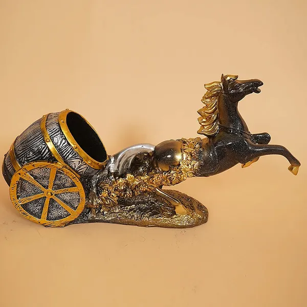 Artisan_Crafted_Horse_with_Chariot_Showpiece_|_Antique_Decorative_Item