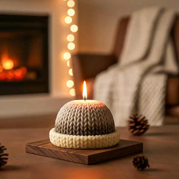 X-Mass_Hat_Soya_Wax_Candle_of_Set_of_2_|_Minimalist_Look_for_Home,_Office_&_Gifting