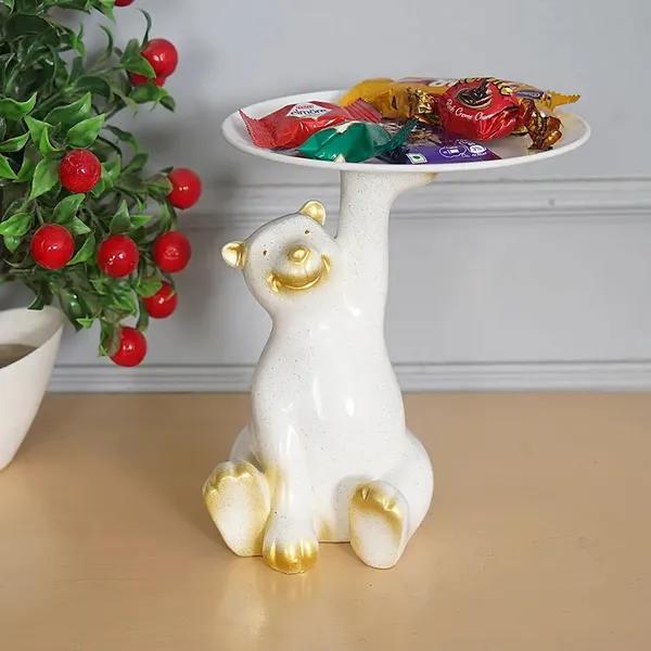 Handicrafted_Bear_Holding_Tray_of_Sitting_Design_|_For_Asthetic_Home_Decor
