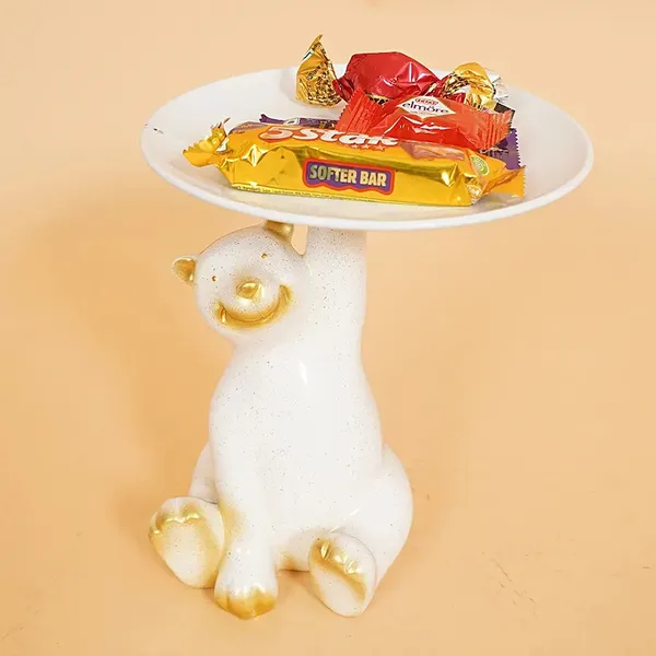Handicrafted_Bear_Holding_Tray_of_Sitting_Design_|_For_Asthetic_Home_Decor