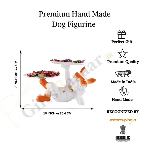 Cute_Dog_Serving_Trays_Showpiece_of_White_Color_|_Antique_Item_for_Home_Decor
