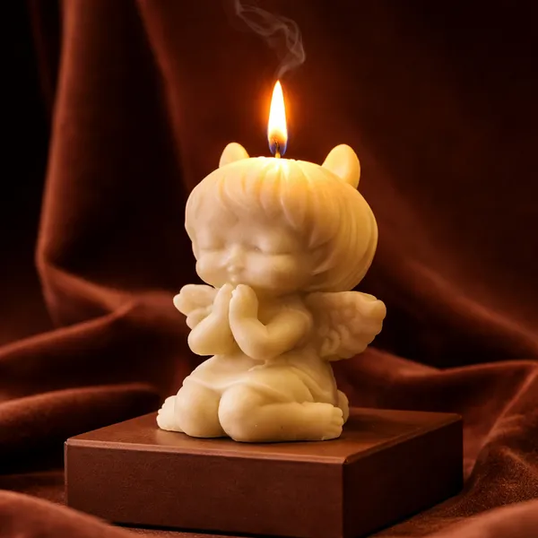 Angel_Design_Soya_Wax_Candle_of_Set_of_2_|_Minimalist_Look_for_Home,_Office_&_Gifting