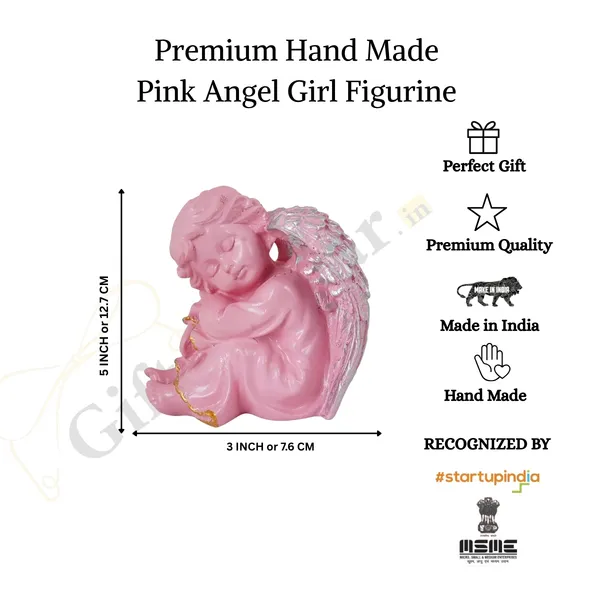 Angel_Girl_Showpiece_of_Pink_Color_|_For_Home_Decoration