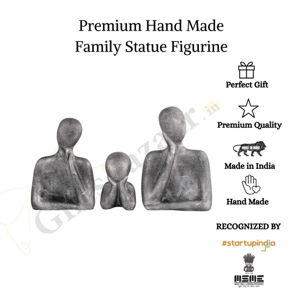 Abstract_Home_Souvenirs_Family_Showpiece_of_Set_of_3_|_For_Home_Decoration