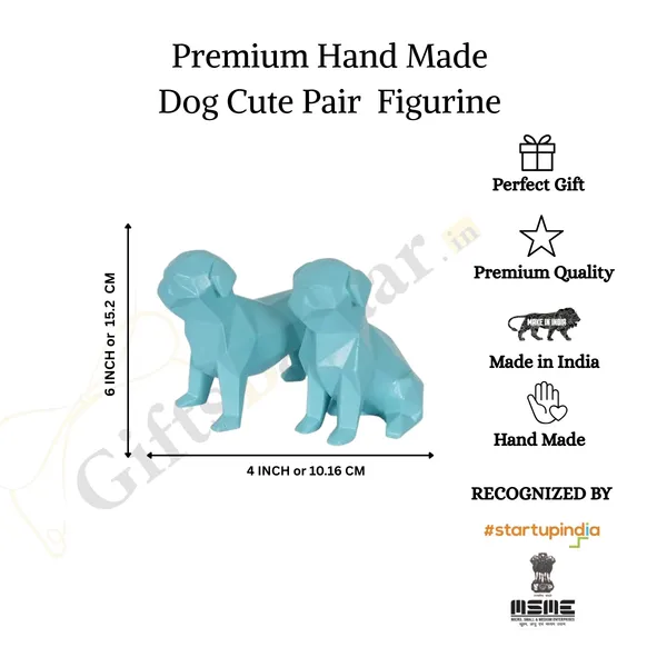 Cute_Dog_Showpiece_of_Blue_Color_of_Set_of_2_|_For_Home_Decoration_Item