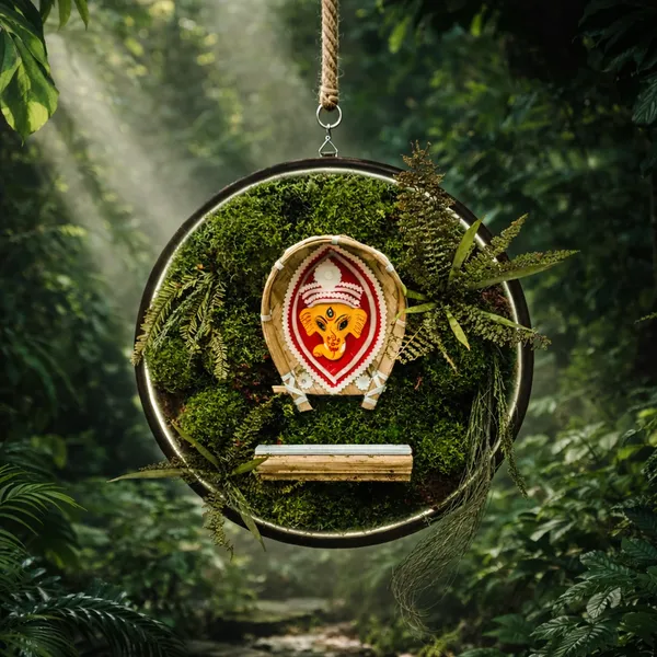 12_Inches_Anant_Ganpati_Wooden_Rainforest_Showpiece_|_Green_Gifting_for_Special_Moments