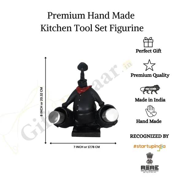 Kitchen_Tool_Set_of_Spatula_Salt_and_Pepper_Shaker_of_Black_Color_|_For_Home_Use