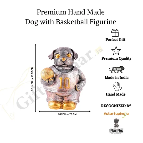 Copper_Dog_Figurine_with_Football_Showpiece_of_Multicolor_|_Antique_Item_for_Home_Decor