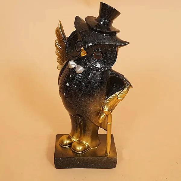 Gentleman_Religious_Owl_Figurine_of_Brown_Color_|_Elegant_Decorative_Gift_Box